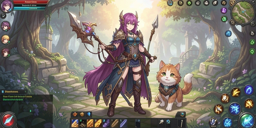 Screenshot menampilkan grafis yang memukau dan gameplay yang seru.
