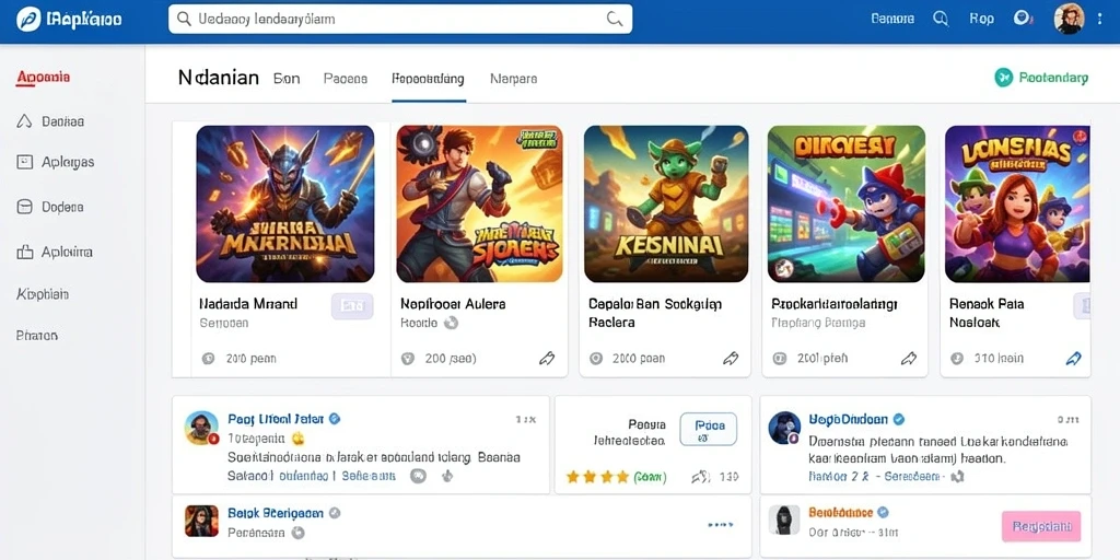Gambar karakter utama dalam aksi mendebarkan.