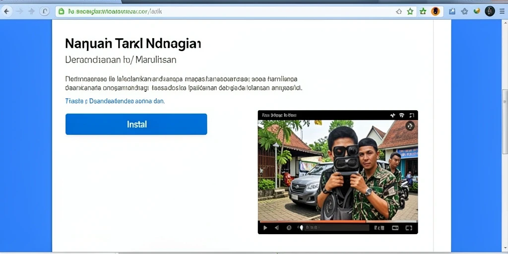 Tampilan awal permainan yang menarik perhatian.
