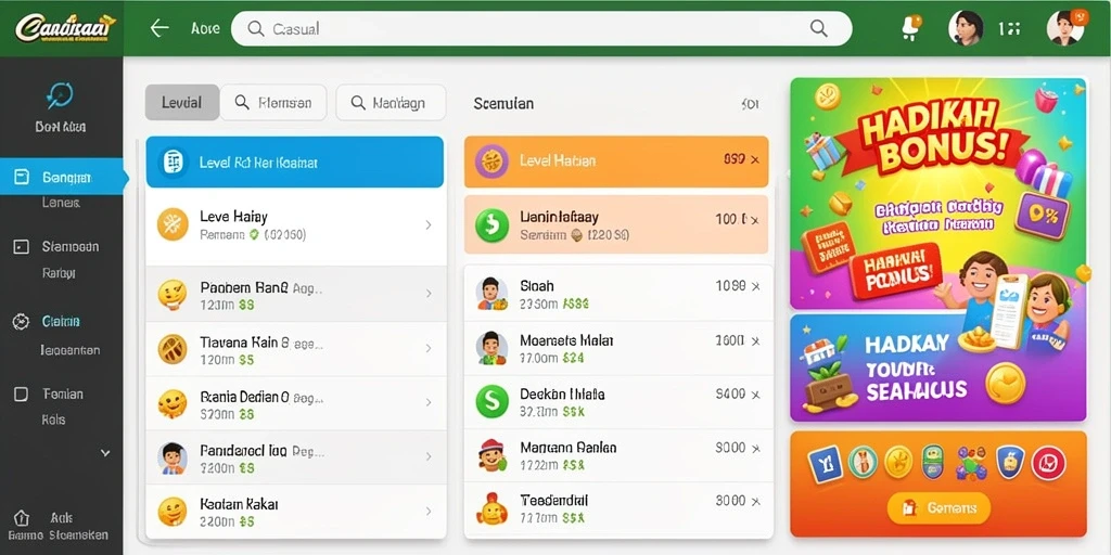 Tampilan antarmuka yang user-friendly dan menarik.